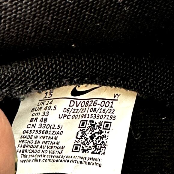 Nike Dunk High Sneakers Lace Up Tartan High Top Twill Plaid Red Black 15 - Picture 6 of 7